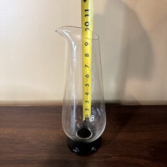 Morgantown Glass ODDBALL Hospitality Bowl, Pitcher, 4 Cocktail Glasses Slant MCM