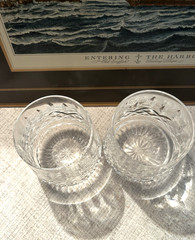 Waterford Roly Poly Tumblers Old Fashioned -Early Etched Mark: Per Each