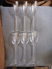 Set of 6 Kosta Boda Line Goblets ( 8 3/4 in 250 ml Lead-free crystal )