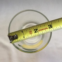 Vintage 1950’s MCM Drinking Glass 6” Tall Textured Fruit – Lemon