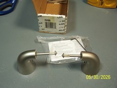 Set of 2 Large Delta Pearl Nickel Handles H64NN NOS