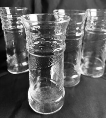 Set of 4 Libbey Clear Lighthouse Glasses / Tumblers Red Lobster (4 Sets Avail)