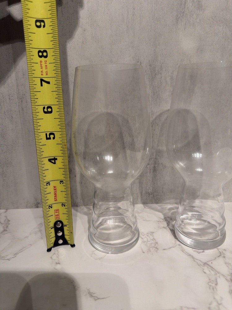 SPIEGELAU GERMAN CRYSTAL2-Piece Clear Glass Beer Glass Set, 7 in Tall
