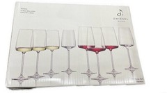 Zweisel Glas Sensa Wine Glasses 8 Glass Set 4 Red 22.3 oz 4 white 12.3 oz