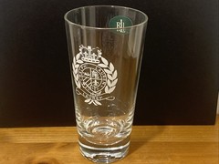 Lauren Ralph Lauren High Ball Glass Classic Crest Discontinued 6.5” Tall