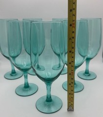 Luminarc France Crystal Iced Tea Glass Teal Green (Set of 7)
