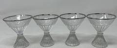 Paden City Etched Spring Orchard Sherry / Cordial Glasses Set Of 4 Art Deco