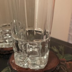3 Libbey Squire Cooler Glasses Set Clear Vertical Cut Drink Tumblers Barware Lot