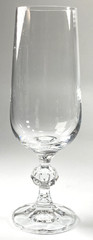 Claudia by Import Assoc Vintage 1980’s Champagne Flutes set of 6-6 3/4″ Tall 4oz