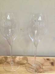 Luc Belaire France Champagne Fluted Glasses Set of 2 7.7» MINT