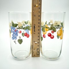 Vintage Libbey Glasses Suburban Fruit Arbor Collection Set Of 2