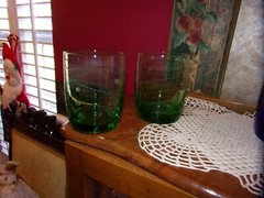 LENOX TUSCANY SEASONS CRYSTAL ETCHED RARE 5 Double Old Fashioned Whiskey Glasses