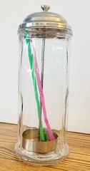Plumwood And Vine Glass/Metal Straw Holder