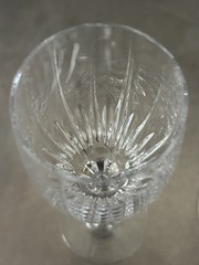 Set of 2 ARTIC LIGHTS Crystal WINE GLASSES by MIKASA Lead Crystal 9” L-A