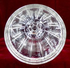 EAPG Goblet Banded Prism Bar Doyle & Co 400. Clear Glass 1883 #154