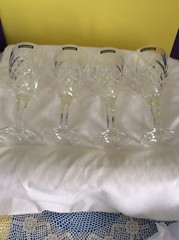 Dublin Set of Four Goblets Shannon Crystal By Godinger