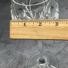 2 Vtg Bleikristall Clear Full Lead Crystal Cut Glass 7 5/8″ Water Wine Goblets