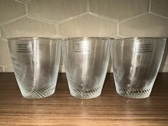 3 Diane Von Furstenburg Home Twirl Clear Glasses 3 New With Stickers
