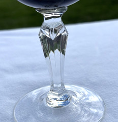 Zylstra Crystal Japan Smoke Glass ZYC3 Wine Stem 5 3/4″ Very Good Used Condition