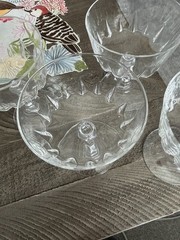 Set Of 4 Princess House Esprit Wine Liquor Sherbet Champagne glasses