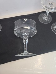 Vintage Galway Irish Crystal Sherbet/Champagne «Old Galway» Hand Blown & Cut EUC