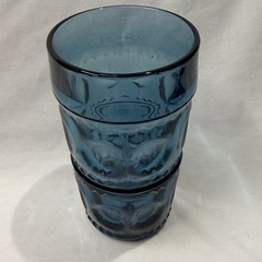 Vintage Indiana Glass Kings Crown Marine Blue (1) Tumbler 12 oz