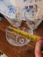2 Cristal d’Arques Durand CHANTELLE Crystal Wine Goblet Glass 7.1/4″