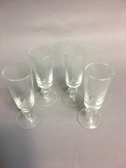 Vintage 8 pcs. Cordial glass crystal barware Mid Century Shot glass Liquor