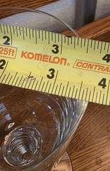 Set of 4 – 8.5″ Holmegaard – Kastrup – Hand Blown Twist Porter Wine Glass Goblet