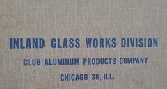 Inland Glass Carafe and Warmer Durable Heat Proof Glass Chicago. MCM Kitsch Nice