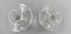 Tiffany & Co. Crystal Wine Glasses All Purpose Balloon Set of 2 Vintage