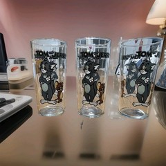 Set of 3 Rare 1997 Warner Bros/Pepsi Tom and Jerry Promotional Glasses
