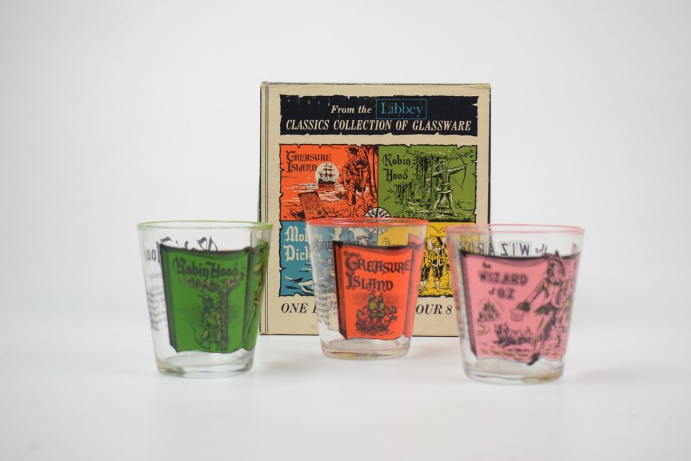 Libbey Classics Collection of Glassware Glasses 3 x 8 oz + Box