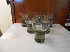 Holmegaard Copenhagen Smoke Gray Cordial Glasses Per Lutken Set of 6