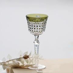 Hand Cut To Clear Blue 9oz Edo Kiriko Crystal Whiskey Glasses Gift Packing 1pc
