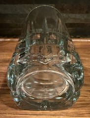 Libbey Squire Tumblers Heavy Glass Square Bottom 16 Oz 6.75 Inch Set of 4 EUC