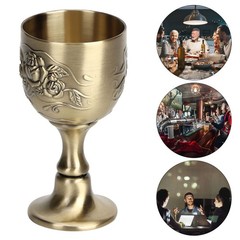 Communion Cups, Vintage Chalice Goblet Flower Embossed Gold Wine Glasses Euro…