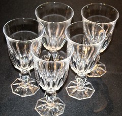 Cristal D’Arques Pattern CRA140 Set Of Five Iced Tea Glasses