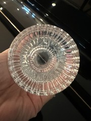 Vtg/Dansk Bohemian Cocktail/Juice Glasses, Embossed Leaf/Art Glass/MCM/Set Of 6