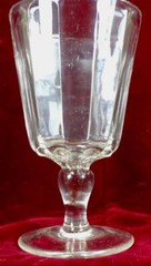 EAPG Goblet Inverted Prism King Son & Co Clear Glass 1883 #150