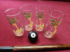 MCM Libbey Tropical Paradise Highball/Tom Collins Glasses Set Of 4!