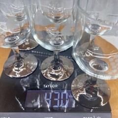 Vintage MCM Etched Grape and Leaf Reverse Silver Faded Stem Cordial Glasses