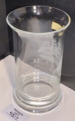 Toscany Etched Crystal Clipper Schooner Ship Highball Glass Vintage Nautical