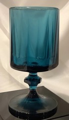 Colony Nouveau Riviera Teal Blue 6” Goblet