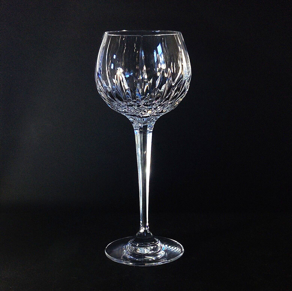 MIKASA ARCTIC LIGHTS WINE HOCK GLASS, Cut Lead Crystal, 8 1/4″, 8 oz, SLOVENIA