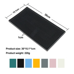 Durable and Stylish Silicone Bar Mat for Spills Coffee and Glass Drying – Perfec