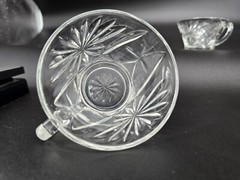 4 Piece Lot – Vintage Anchor Hocking Punch Cups – Star Of David Starburst