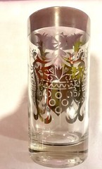 2 VTG MCM KIMIKO Guardian Shield Crest HIGHBALL GLASSES Silver