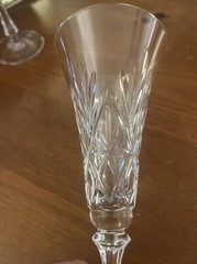 Oscar de la Renta WALDORF Crystal Toasting Flutes 8 7/8″ PAIR