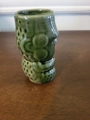 Vintage Tiki Shot Glass Ceramic 3.5″ Tall